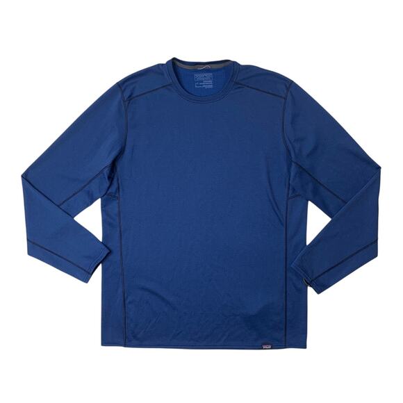 Patagonia Shirt Mens L Large Prussian Polartec Capilene Baselayer Midweight Crew - Picture 1 of 11